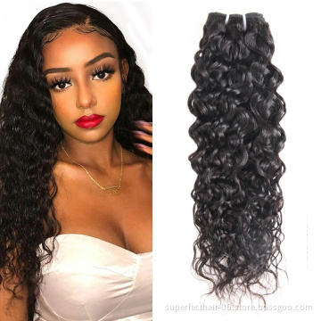 Cheap Water Wave Brazilian Hair Cuticle Alignment Human Hair Bundles Unprocessed Virgin Remy Hair Bundles